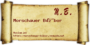 Morschauer Bíbor névjegykártya